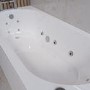 Single Ended Whirlpool Spa Bath with 14 Whirlpool Jets 1700 x 750mm - Alton