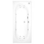 Double Ended Whirlpool Spa Bath with 14 Whirlpool Jets 1800 x 800mm - Burford