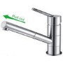 GRADE A1 - Taylor & Moore Bowness Single Lever Chrome Tap with Pull out Nozzle Spray