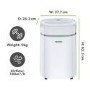 Refurbished electriQ 20 Litre Dehumidifier with Humidistat and Carbon Filter
