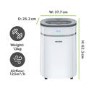 GRADE A3 - electriQ 12L Smart Wifi Low-Energy Laundry Dehumidifier and HEPA Air Purifier