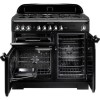 Rangemaster 95960 Classic Deluxe 100cm Electric Range Cooker with Induction Hob in Latte and Chrome