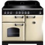 Rangemaster 95930 Classic Deluxe 100cm Electric Range Cooker with Induction Hob in Cream and Chrome