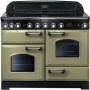 Rangemaster 100950 Classic Deluxe 110cm Electric Range Cooker with Induction Hob - Olive Green