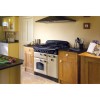 Rangemaster 81650 Classic Deluxe 90cm Electric Range Cooker With Ceramic Hob - Cream And Brass