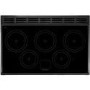 Rangemaster CDL90EIBLB Classic Deluxe 90cm Electric Range Cooker with Induction Hob - Black & Brass