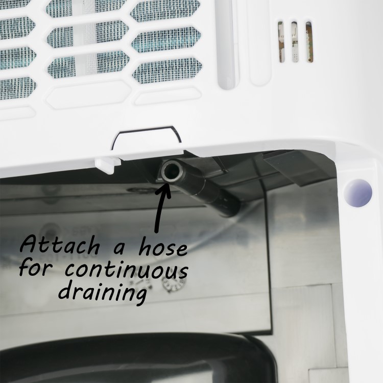 electriQ 12L Slim premium Anti-bacterial Wall-mountable Dehumidifier-up to 3 Bed House