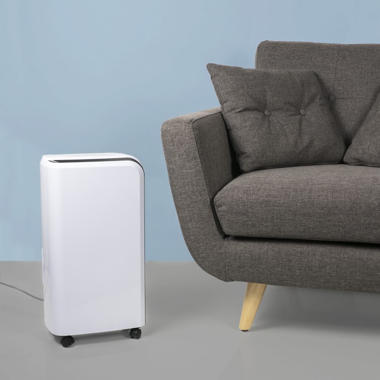 electriQ 12L Slim premium Anti-bacterial Wall-mountable Dehumidifier-up to 3 Bed House
