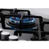 Fisher &amp; Paykel CG755DWFCTB1 89269 Five Burner 75cm Gas-on-Glass Hob Black Glass Brushed Steel Front Strip
