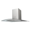 GRADE A2 - Candy CGM94X CGM91/1X 90cm Stainless Steel Chimney Cooker Hood With Curved Glass Canopy