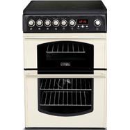 Hotpoint CH60ETCS 60cm Wide Double Cavity Electric Cooker With Ceramic Hob - Cream