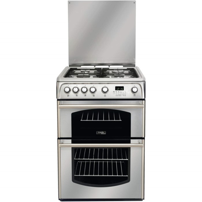 Hotpoint CH60GTXF Traditional Double Oven 60cm Gas Cooker Stainless