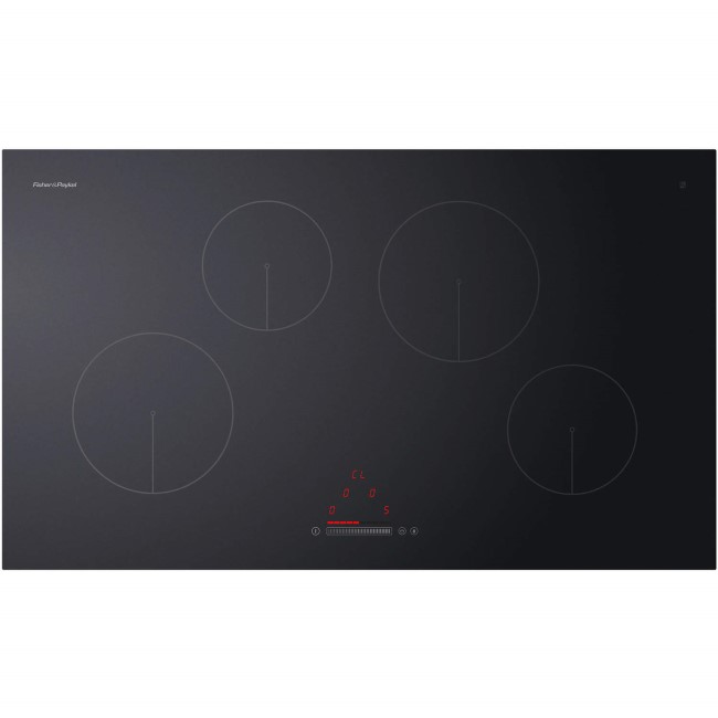 Fisher & Paykel CI904CTB1 90cm Wide 'Touch & Slide' Frameless 4 Zone Induction Hob