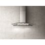 Elica CIRCUS-HE-70 High Performance Curved Glass 70cm Chimney Cooker Hood Stainless Steel