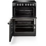 Refurbished Rangemaster Classic CLA60EIBLC 60cm Electric Cooker With Induction Hob Black And Chrome