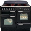Rangemaster 68260 Classic 110cm Electric Range Cooker With Ceramic Hob - Black And Chrome