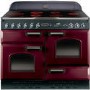Rangemaster 84560 Classic 110cm Electric Range Cooker With Ceramic Hob - Cranberry And Chrome
