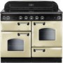 Rangemaster 87520 Classic 110cm Electric Range Cooker With Induction Hob - Cream And Chrome