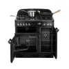 Rangemaster 68350 Classic 90cm Electric Range Cooker With Ceramic Hob - Black And Chrome