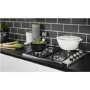 Candy CLG64SGX 4 Burner 60cm Gas Hob With Cast Iron Pan Stands Stainless Steel