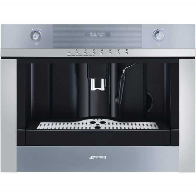Smeg CMSC45 Linea Compact Fully Automatic Built-in Coffee Machine Stainless Steel