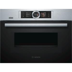 Bosch CNG6764S6B Serie 8 Compact Oven With Microwave And Added Steam Brushed Steel