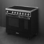 Smeg Portofino 90cm Induction Twin Oven Range Cooker - Black