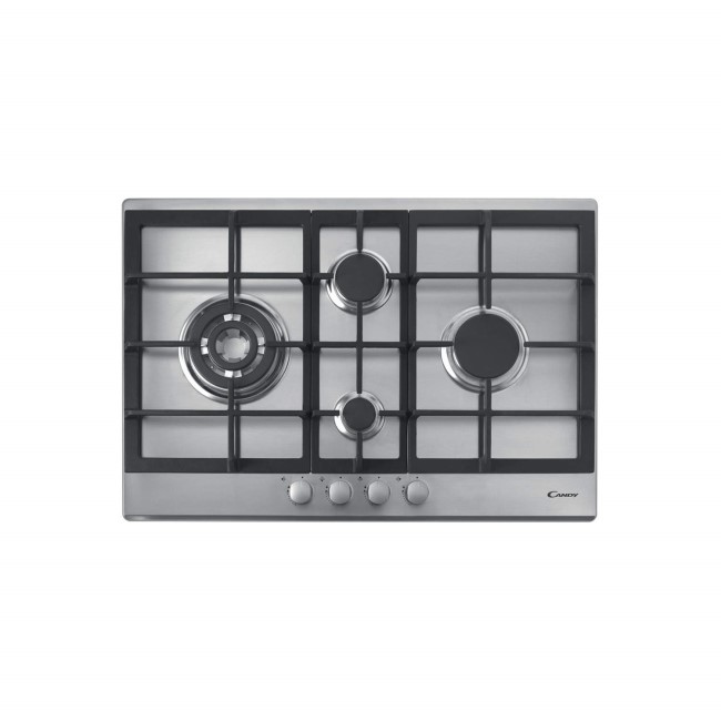 Candy CPG74SQGX Four Burner Gas Hob - Stainless Steel