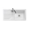 Rangemaster CPL10101WH Portland 1010x510 1.0 Bowl Reversible Ceramic Sink White