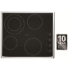 GRADE A1 - Hotpoint CRM641DX 60cm Ceramic Hob with Stainless Steel Frame in Black