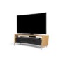 Off The Wall Curved 1500 Oak TV Cabinet - Up to 65 Inch