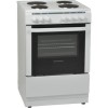 NordMende CSE60WH Single Cavity White 60cm Electric Cooker With Solid Plates