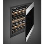 Smeg 29 Bottle Capacity Built-In Dual Zone Wine Cooler - Stainless Steel