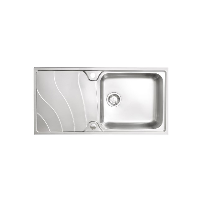 Astracast CW1050SXBQ Korner Wave 1.0 Bowl Reversible Stainless Steel Kitchen Sink
