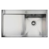 Taylor &amp; Moore Charles Inset Left Hand Drainer 1 Bowl Stainless Steel Sink &amp; Canterbury Stainless Tap Pack