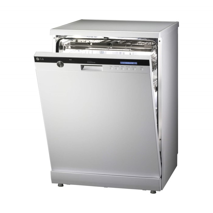 LG D1453WF Direct Drive 14 Place Freestanding Dishwasher in White