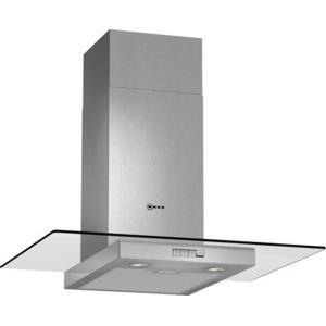 Neff D87ER22N0B 70cm Stainless Steel Chimney Cooker Hood With Flat Glass Canopy