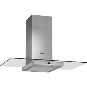 Neff D89EH52N0B 90cm Stainless Steel Chimney Cooker Hood With Flat Glass Canopy