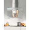 GRADE A1 - Miele DA289-4 Angled 90cm Stainless Steel Chimney Cooker Hood With Curved Glass Canopy