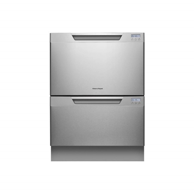 Fisher & Paykel DD60DCHX7 89472 Double Dishdrawer With Fixed EZKleen Stainless Steel Doors