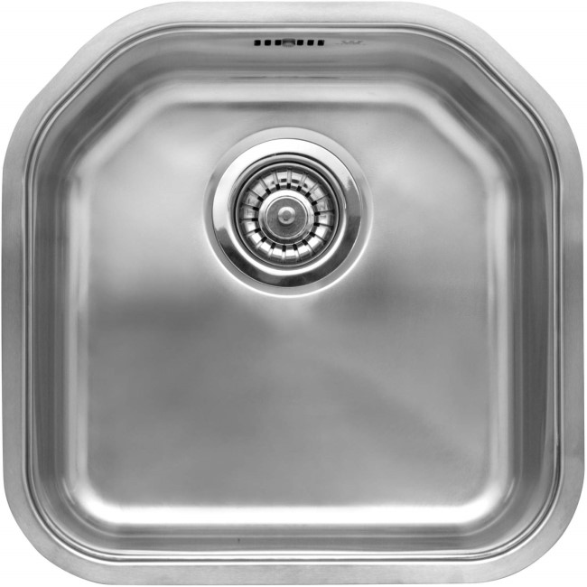 Reginox DENVER-L 1.0 Bowl Integrated Stainless Steel Sink With Chamfered Rear Edges