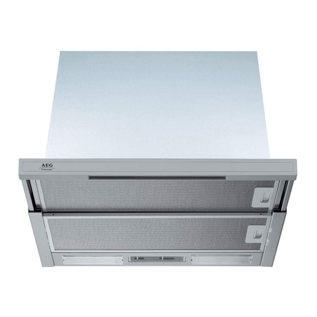 AEG DF6164-M 60cm Telescopic Semi-Integrated Cooker Hood with Stainless Steel Trim