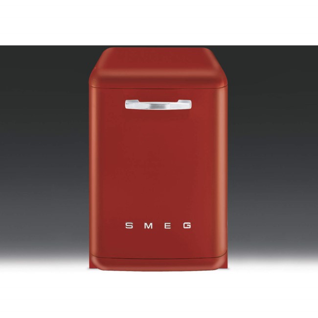 Smeg DF6FABR2 Fifties Style 13 place Freestanding Dishwasher - Red