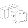 Smeg 50&#39;s Retro Style DI6FABBL 13 Place Semi Integrated Dishwasher - Black Door