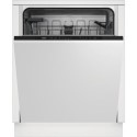 DIN15C20 Beko Integrated Dishwasher – Quick&Shine™ Black Control Panel