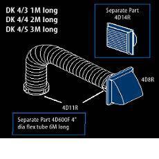 Elica DK4/3 100cm Long Ducting Kit Round Flexi