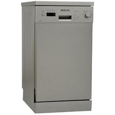 GRADE A2 - Servis DL4649S 10 Place Slimline Freestanding Dishwasher Silver