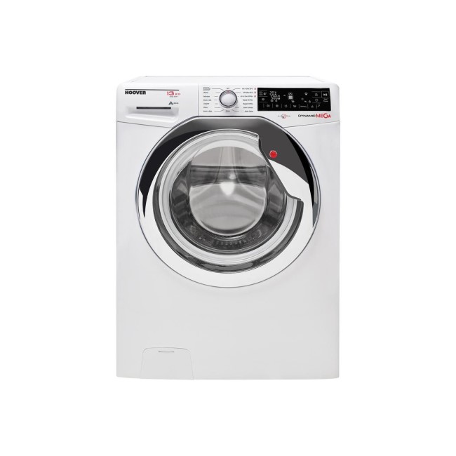 Hoover DMP413AIW3 Dynamic Next Premium 13kg 1400rpm Freestanding Washing Machine - White With Chrome Door