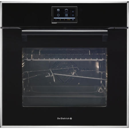 De Dietrich DOP1190B Touch Screen Multifunction Electric Oven With Pyroclean Black Pearl