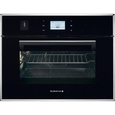 De Dietrich DOS1195B Touch Control Compact Height Steam Oven Black Pearl